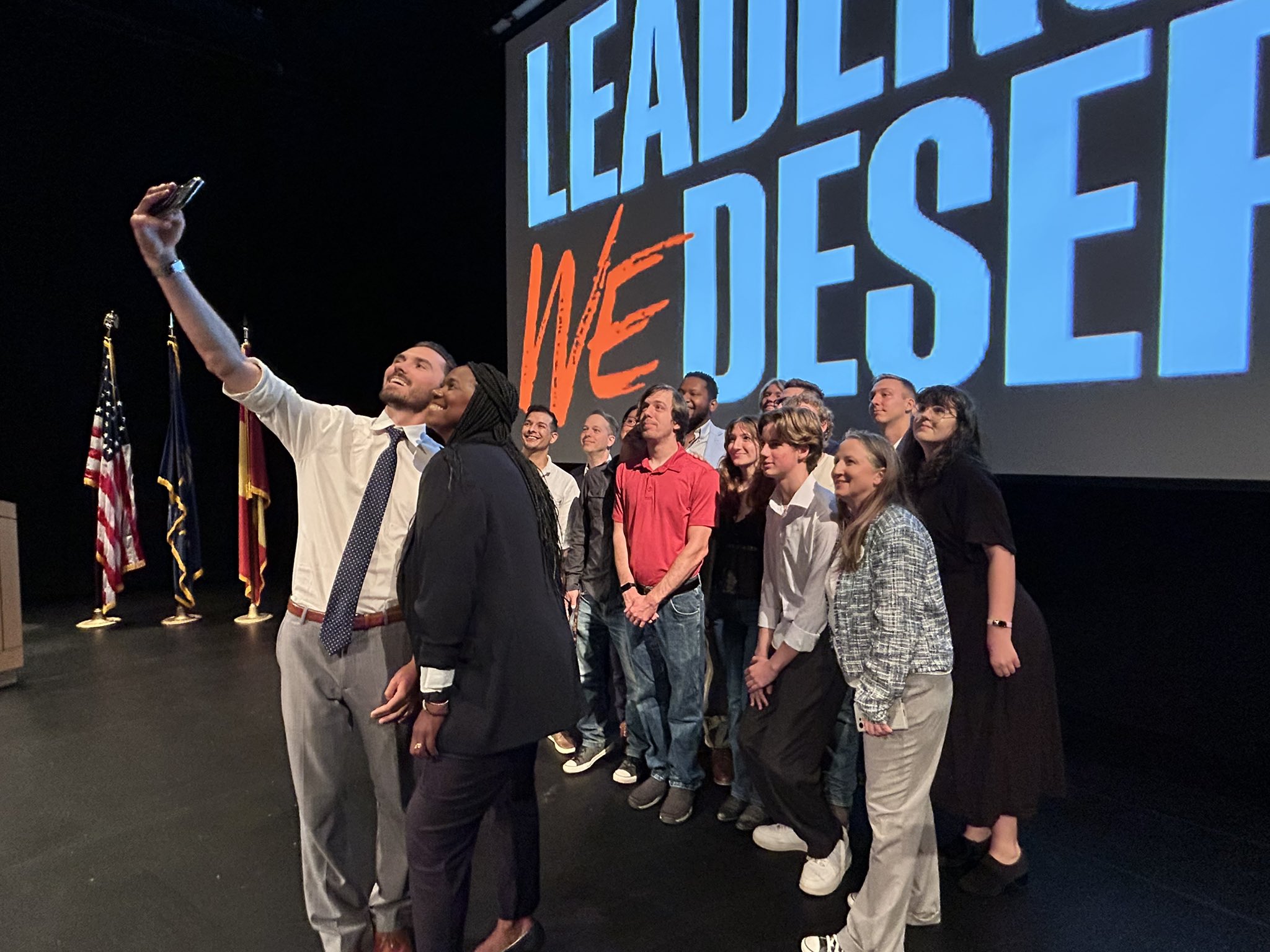 Volunteers connecting